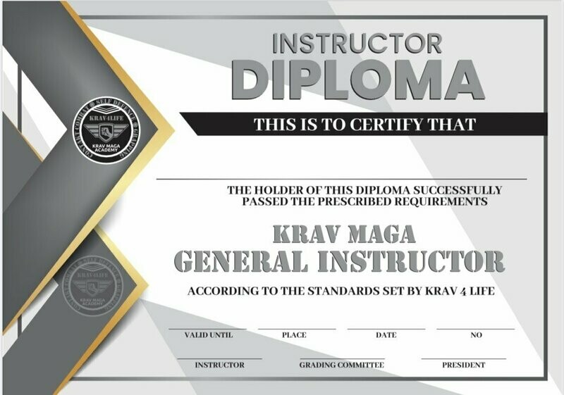 KRAV MAGA GENERAL INSTRUCTOR COURSE
