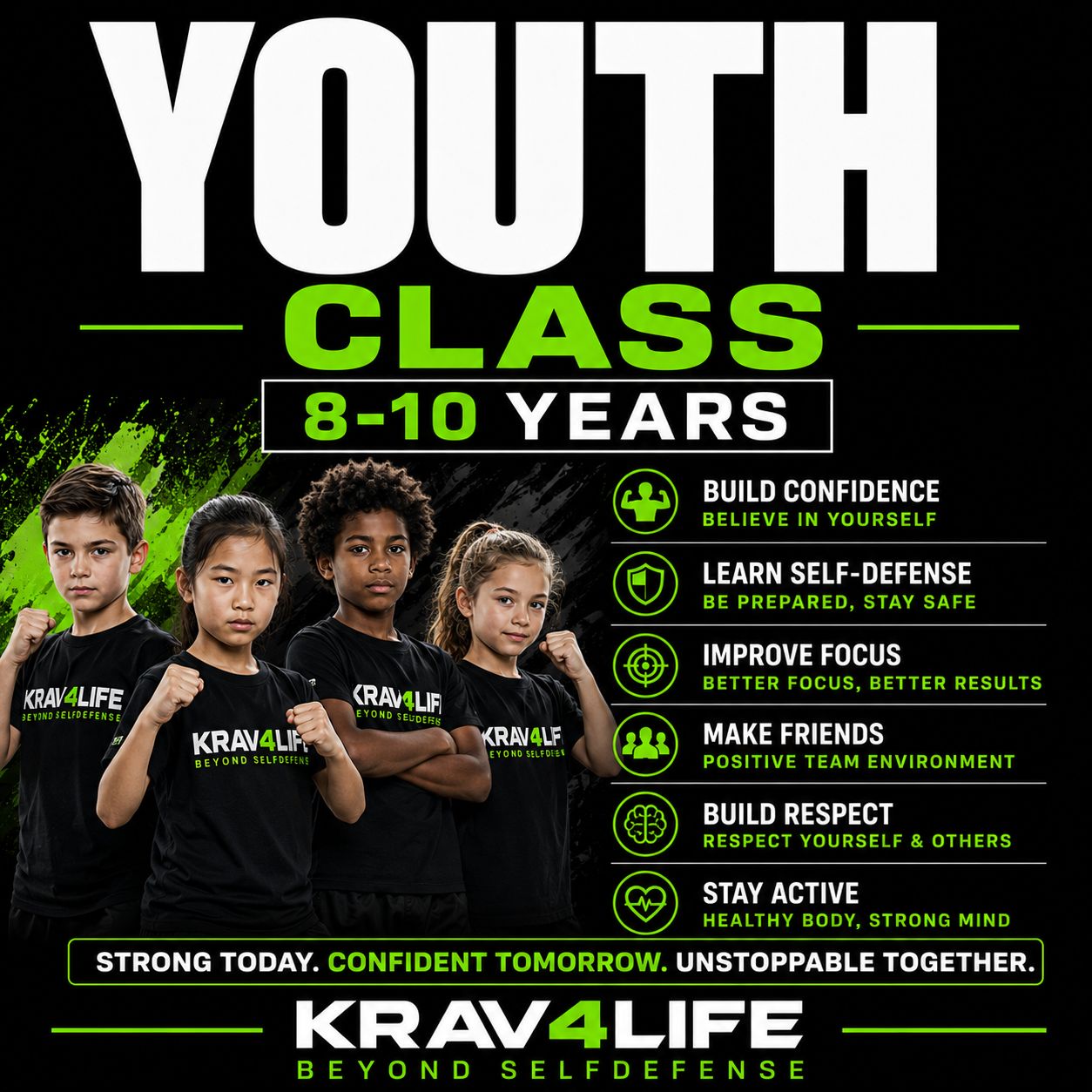 Youth Class 8-10 years Youth Class 8-10 years