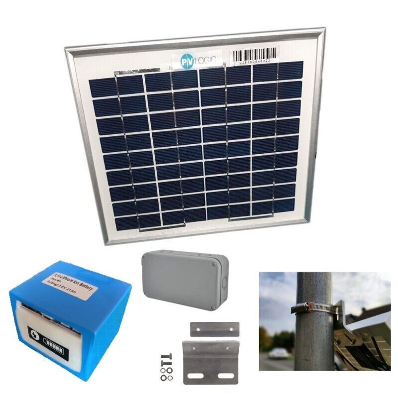 5/9/12V UPS Battery, Solar Panel Kit