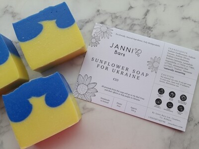 Janni Bar Sunflower Soap - Ukraine Fundraiser
