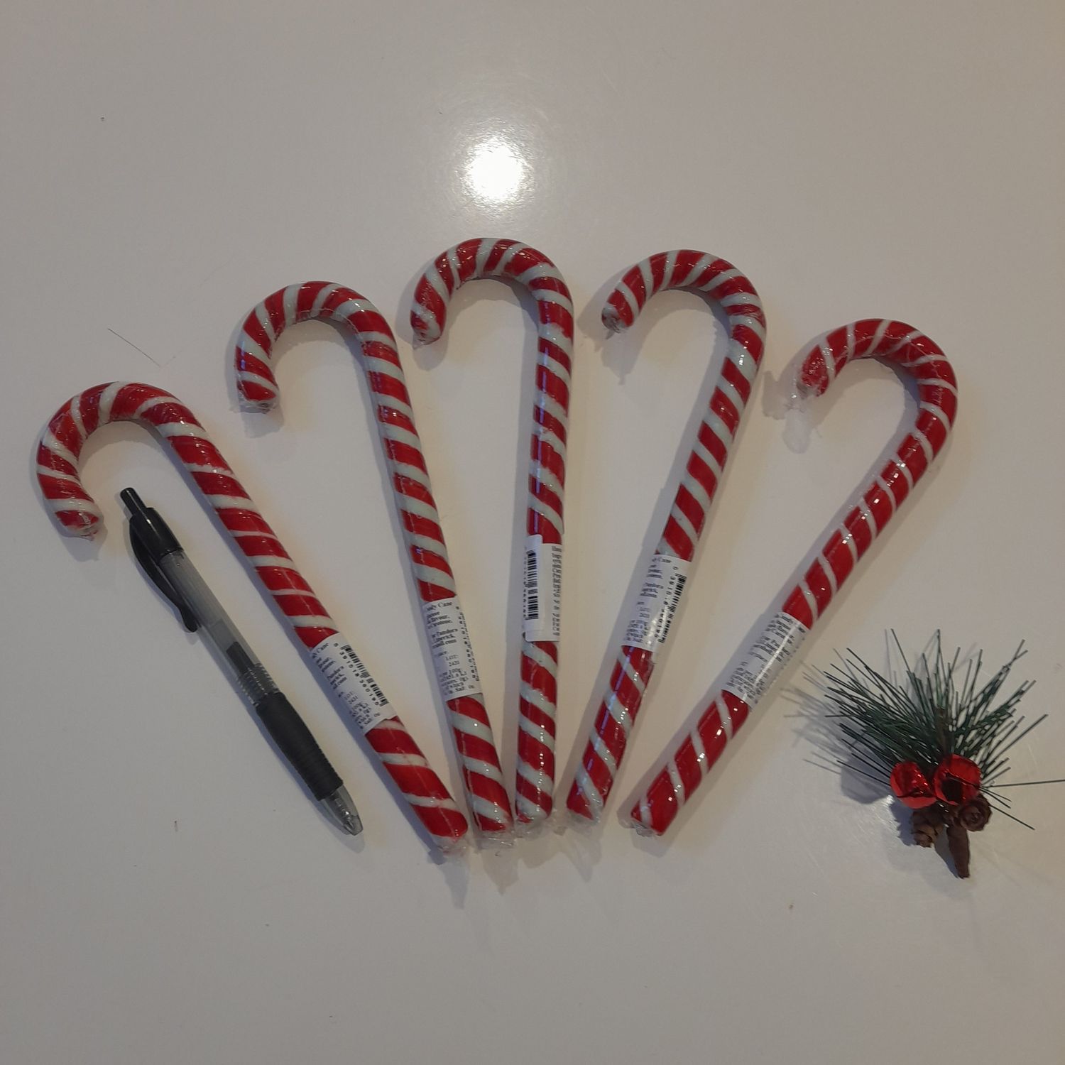 5 pack Vanilla Candy Canes