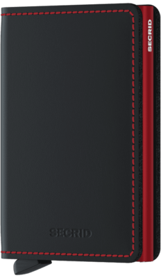 SLIMWALLET MATTE BLACK&RED