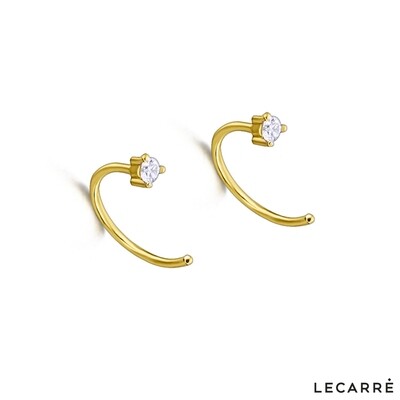 PENDIENTES EARCUFF DE ORO CON DIAMANTES. GB120OA.00