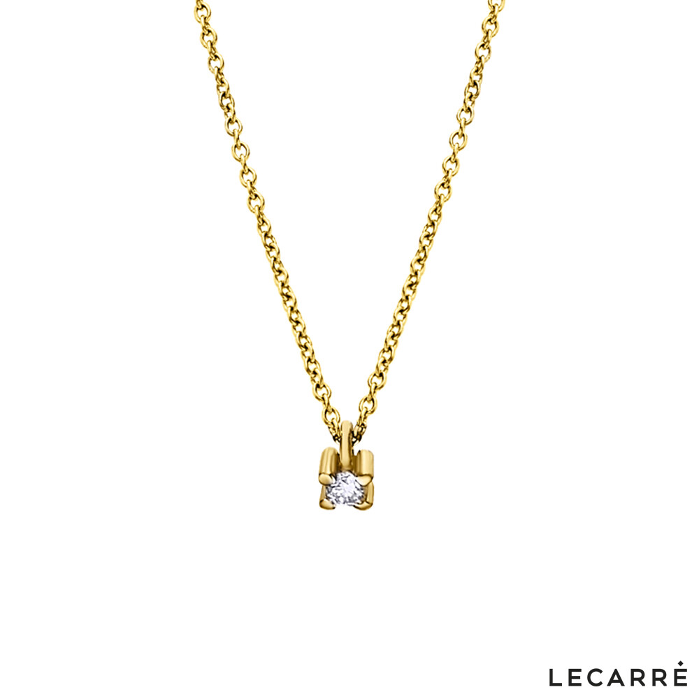 COLGANTE DE ORO DE CUATRO GARRAS CON DIAMANTE+CADENA DE ORO. GD097OA.00