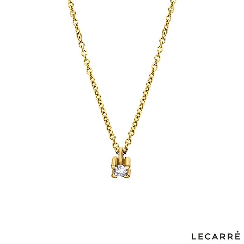 COLGANTE DE ORO DE CUATRO GARRAS CON DIAMANTE+CADENA DE ORO. GD097OA.00
