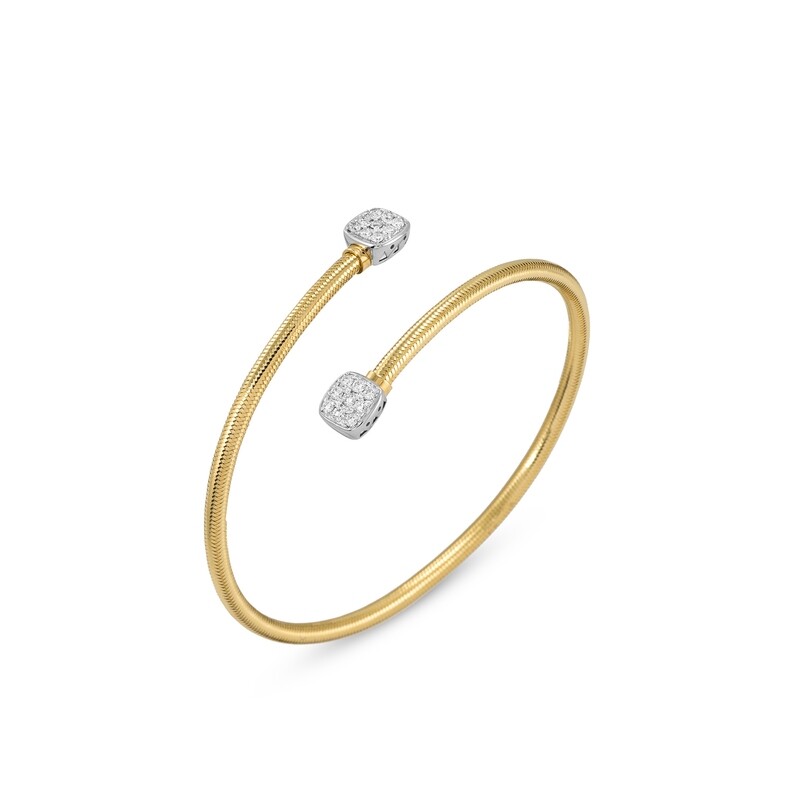 PULSERA PONTE VECCHIO EN ORO AMARILLO Y ORO BLANCO CON DIAMANTES. CB1389BRY