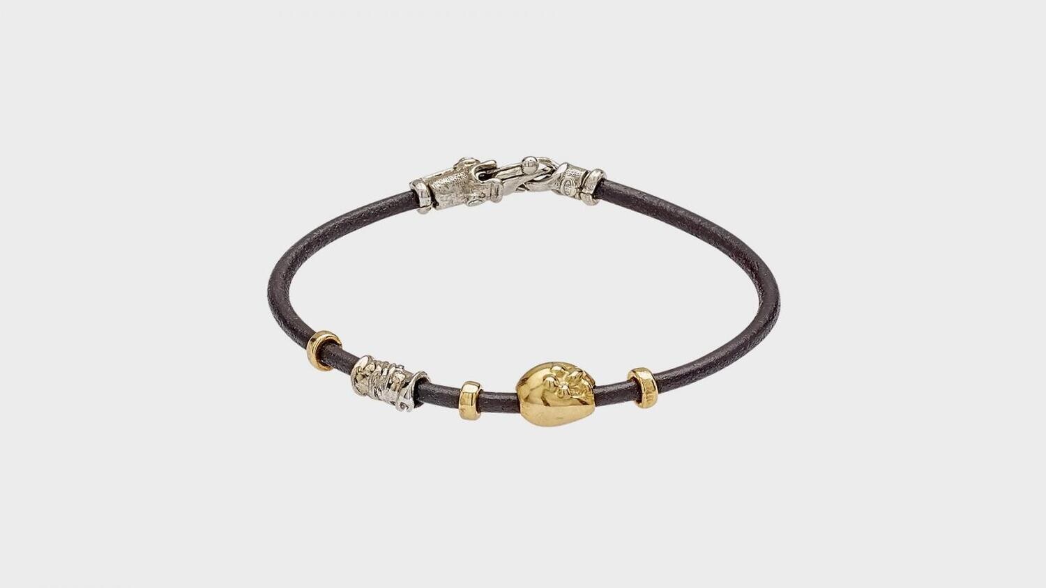 PULSERA MISANI EN ORO AMARILLO Y PLATA. B351