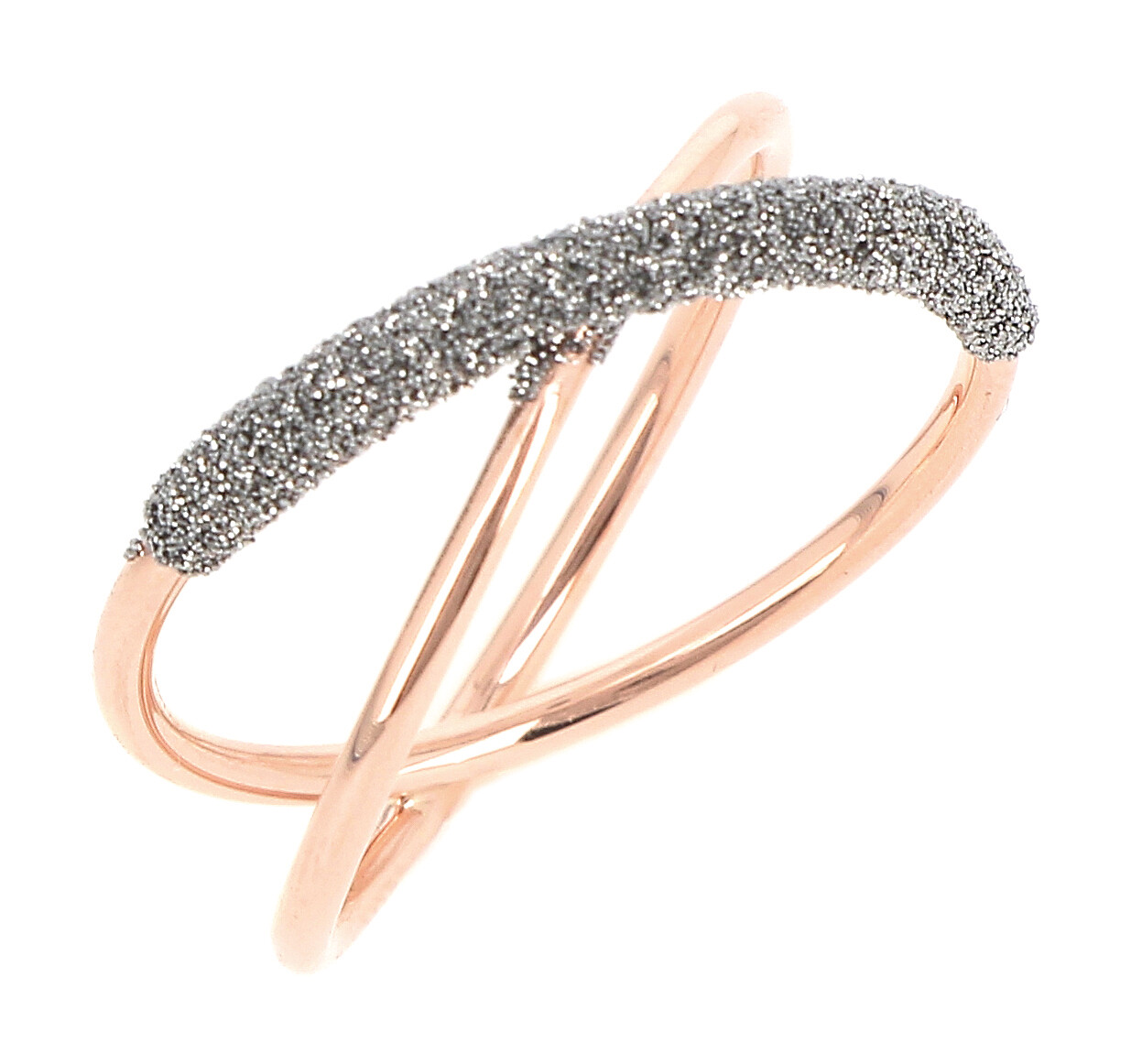 ANILLO PESAVENTO ORO ROSA Y POLVO DE DIAMANTES. YFRCA003/M