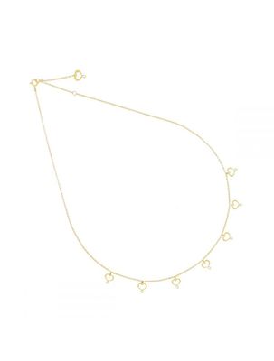 COLLAR DE ORO AMARILLO DE 18K CON CORAZONES MAMAN PERFORADOS. GCSSO7MSPN COLLAR DE ORO AMARILLO DE 18K CON CORAZONES MAMAN PERFORADOS. GCSSO7MSPN