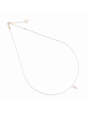 COLLAR DE ORO ROSA DE 18K CON COLGANTE GOTA DE ZAFIRO ROSA. GCDRPZR COLLAR DE ORO ROSA DE 18K CON COLGANTE GOTA DE ZAFIRO ROSA. GCDRPZR