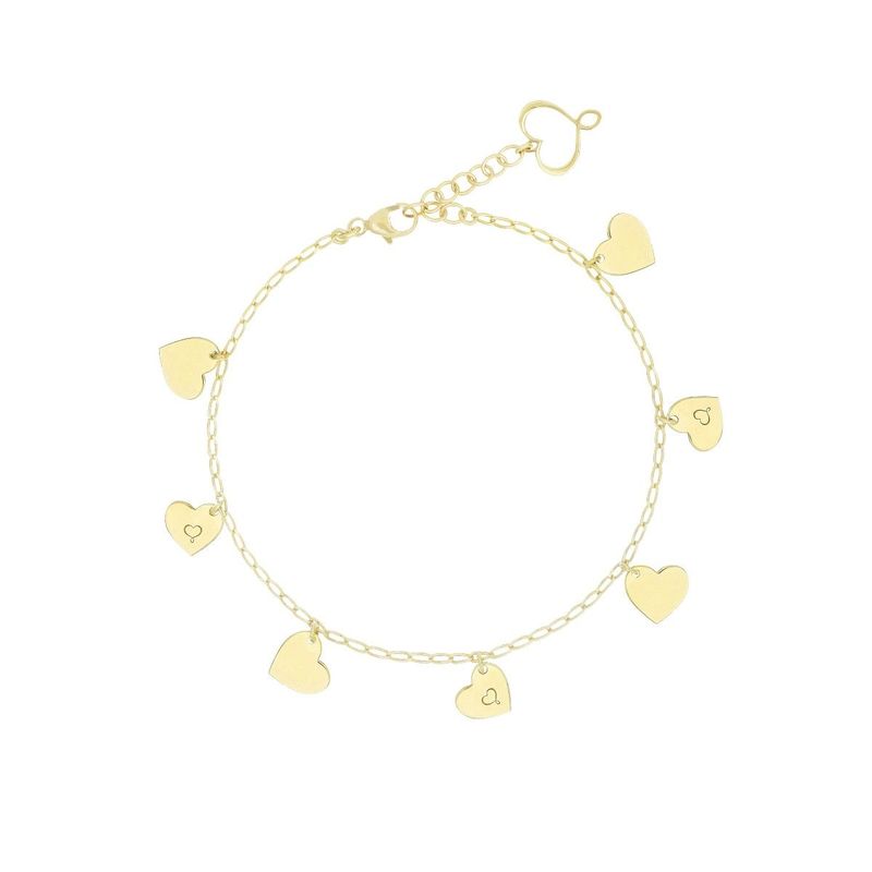PULSERA DE PLATA CON BAÑO DE ORO AMARILLO. BRARC27