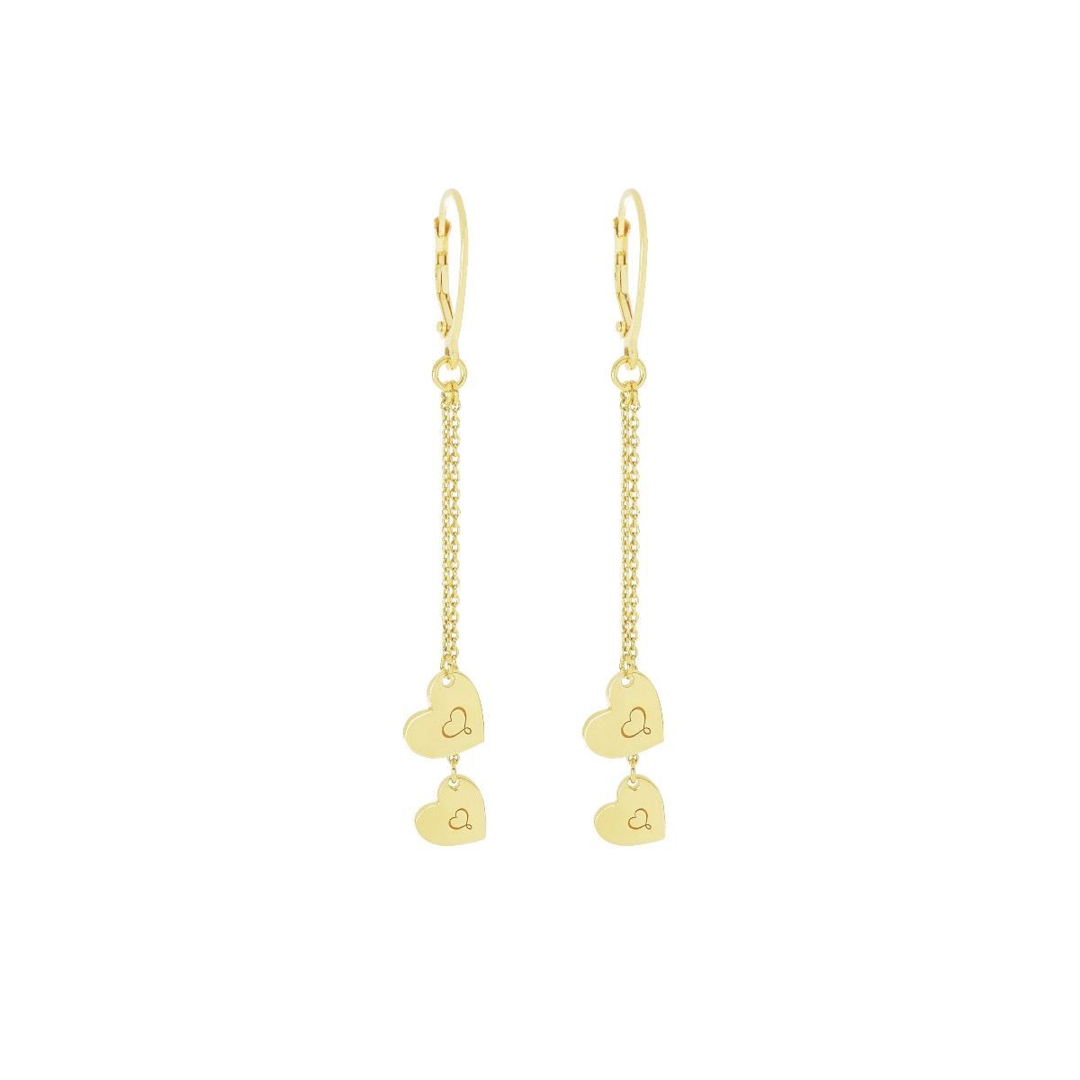 PENDIENTES DE PLATA CON BAÑO DE ORO AMARILLO. ORARC722