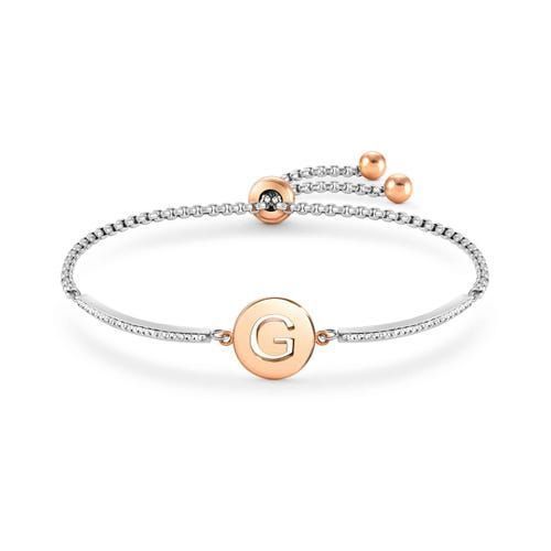 PULSERA MILLELUCI LETRA S EN ACERO. 028007 019