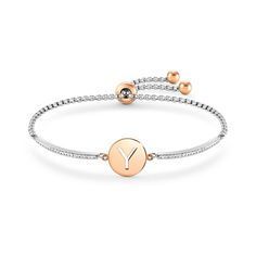 PULSERA MILLELUCI LETRA Y EN ACERO. 028007 025