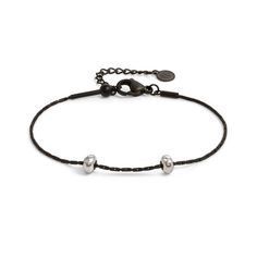 PULSERA SEIMIA ACERO EN PVD NEGRO PERSONALIZABLE. 150402 015