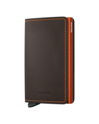 SLIMWALLET MATTE TRUFFLE&ORANGE