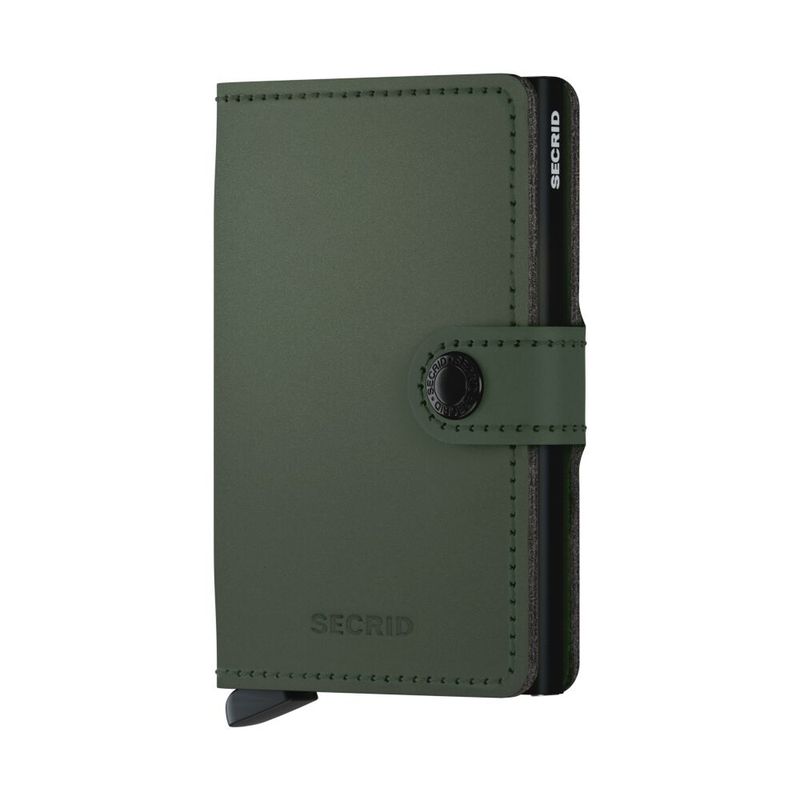 MINIWALLET MATTE GREEN-BLACK