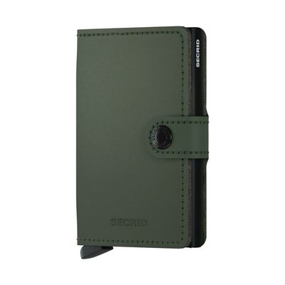 MINIWALLET MATTE GREEN-BLACK