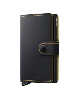MINIWALLET MATTE BLACK&OCHRE