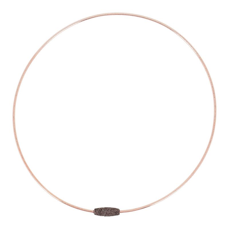 COLLAR DE PESAVENTO DNA POLVERE DI SOGNI MARRÓN. WDNAG962