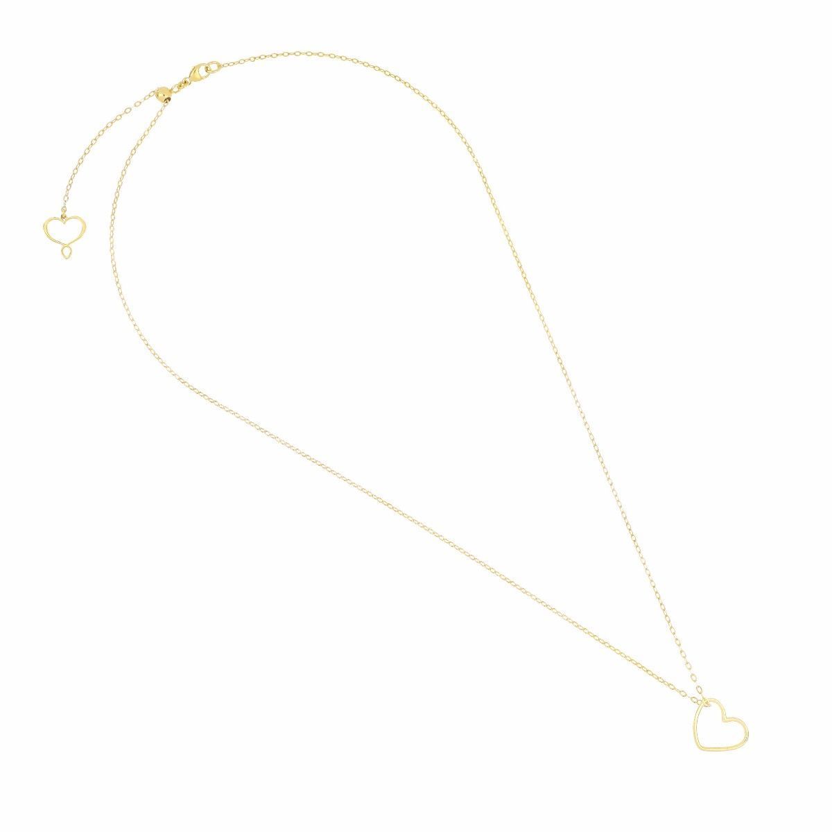 COLLAR TU CORAZÓN EN PLATA CON BAÑO DE ORO AMARILLO. GHYOU12