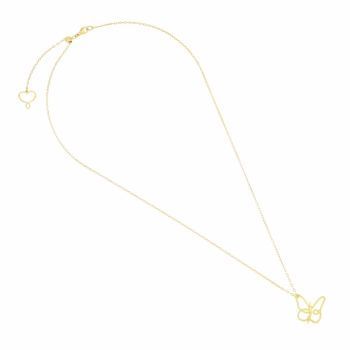 COLLAR TU MARIPOSA EN PLATA CON BAÑO DE ORO AMARILLO. GHYOUFA