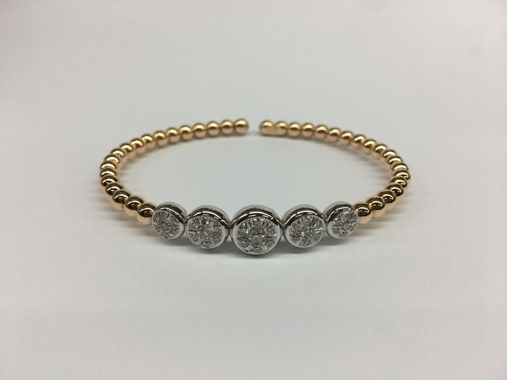 PULSERA DE ORO CON DIAMANTES. PU0126