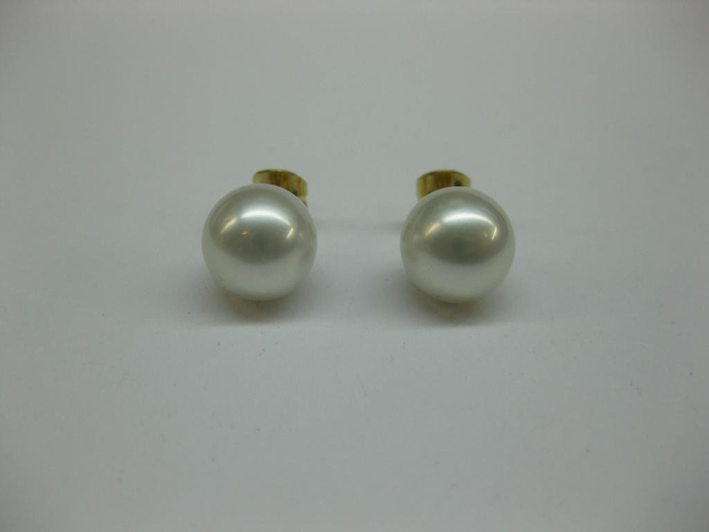 PENDIENTES DE ORO CON PERLAS AUSTRALIANAS