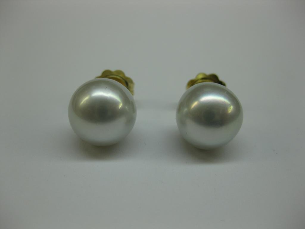 PENDIENTES DE ORO Y PERLAS AUSTRALIANAS