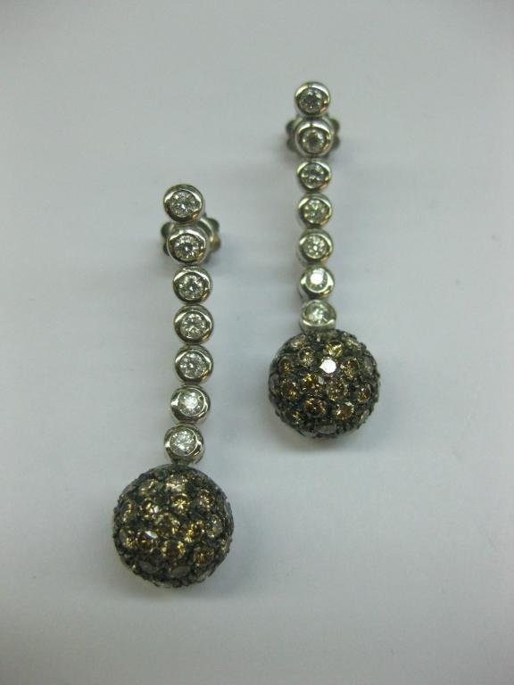 PENDIENTES DE ORO CON DIAMANTES