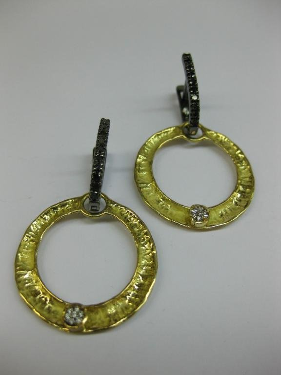 PENDIENTES DE ORO Y DIAMANTES