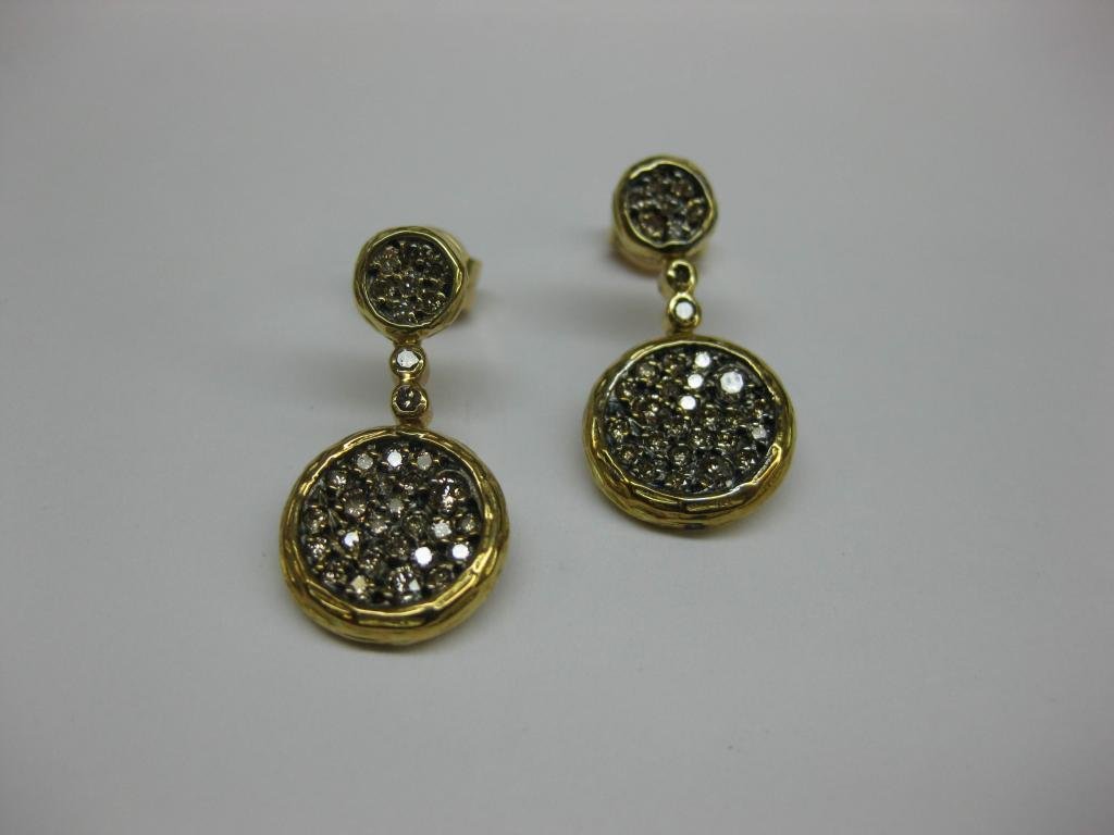 PENDIENTES DE ORO CON DIAMANTES