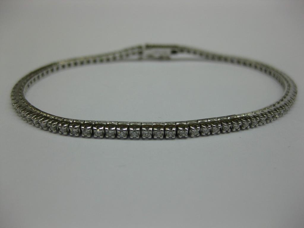 PULSERA DE ORO BLANCO CON DIAMANTES
