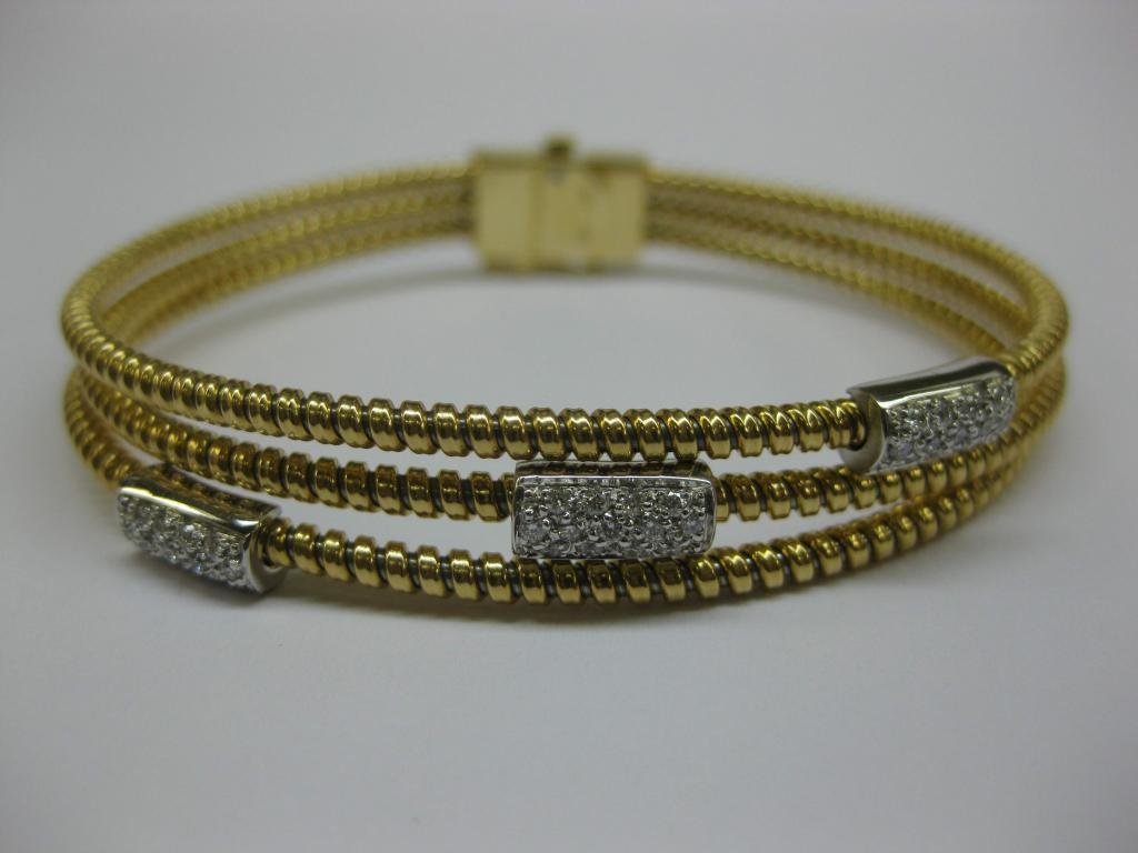 PULSERA DE ORO CON DIAMANTES