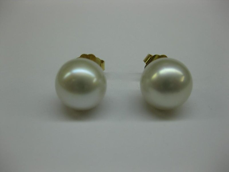 PENDIENTES DE ORO Y PERLAS AUSTRALIANAS