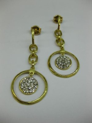 PENDIENTES DE ORO CON DIAMANTES