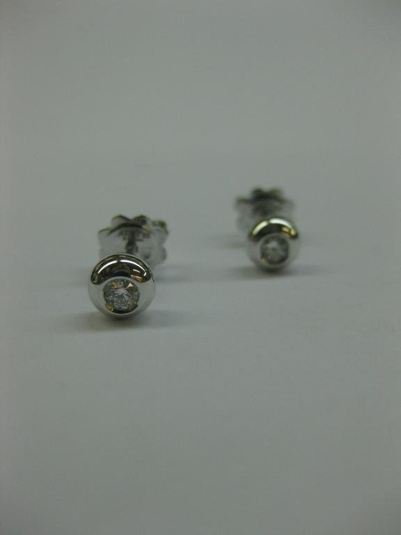 PENDIENTES DE ORO BLANCO Y DIAMANTES