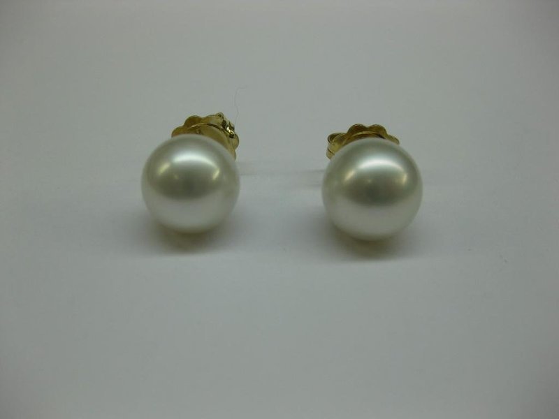 PENDIENTES DE ORO Y PERLAS AUSTRALIANAS