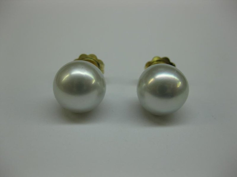 PENDIENTES DE ORO Y PERLAS AUSTRALIANAS