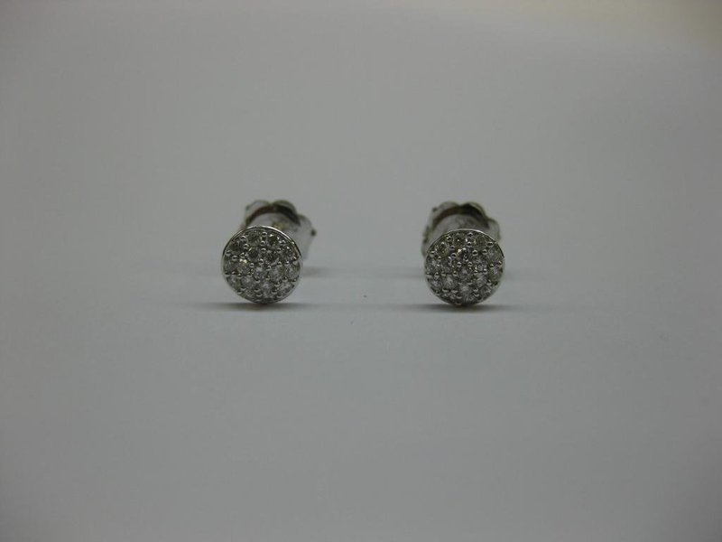 PENDIENTES DE ORO BLANCO Y DIAMANTES