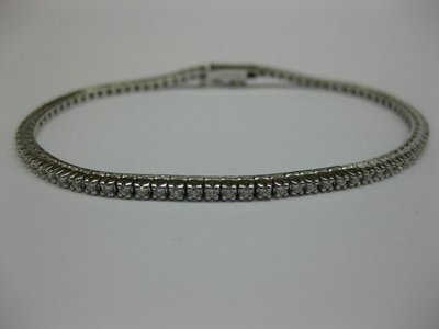PULSERA DE ORO BLANCO CON DIAMANTES