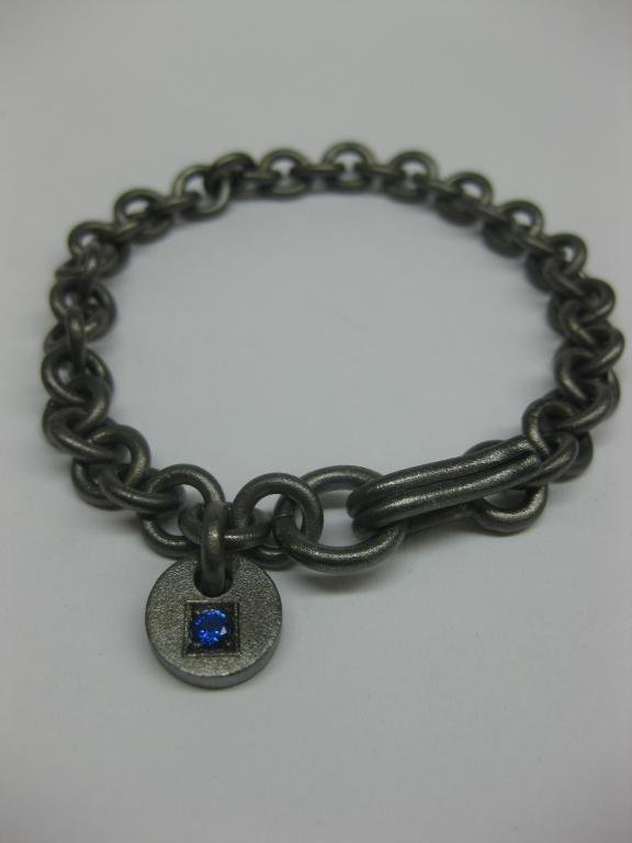 PULSERA DE PLATA NEGRA