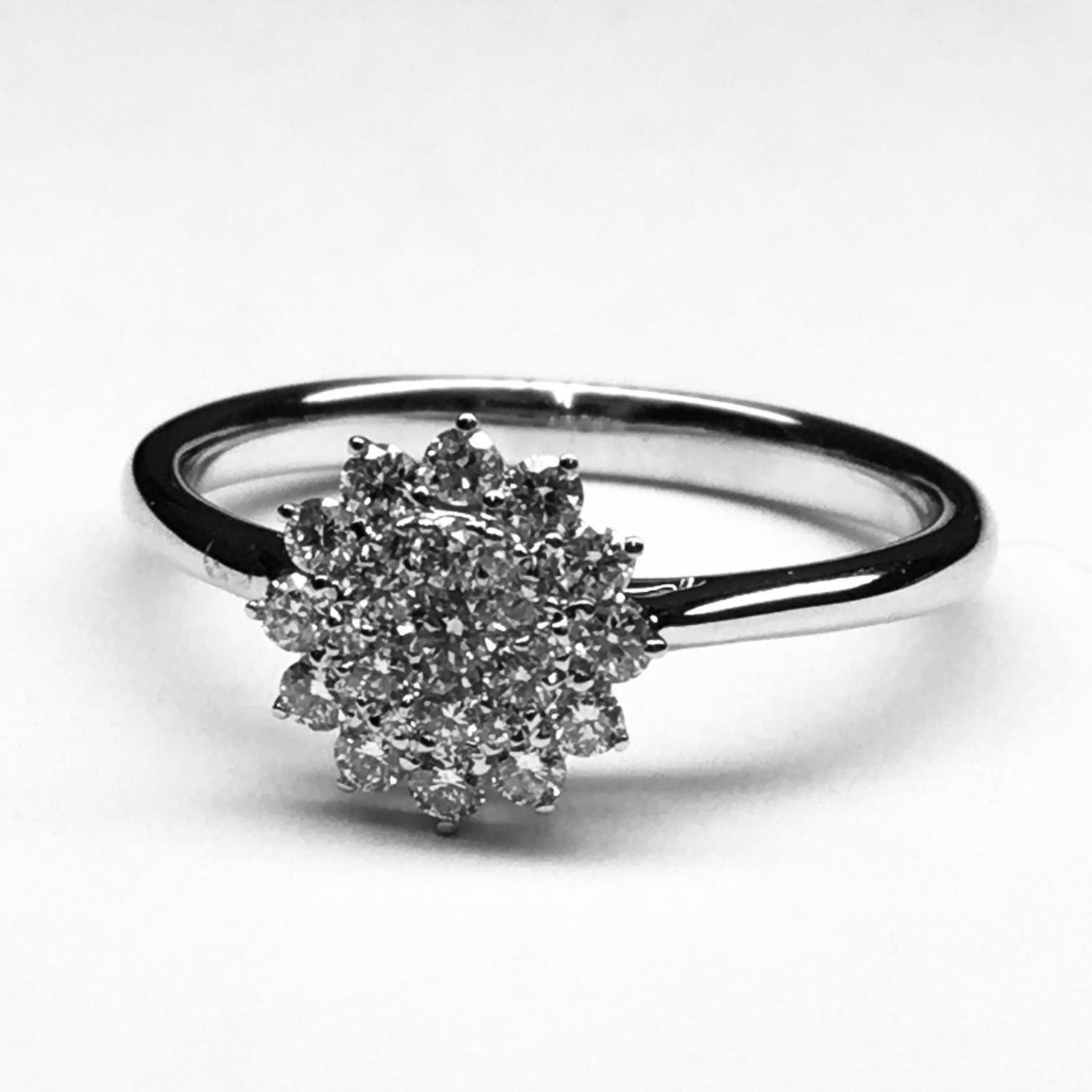SORTIJA DE ORO BLANCO Y DIAMANTES A2877