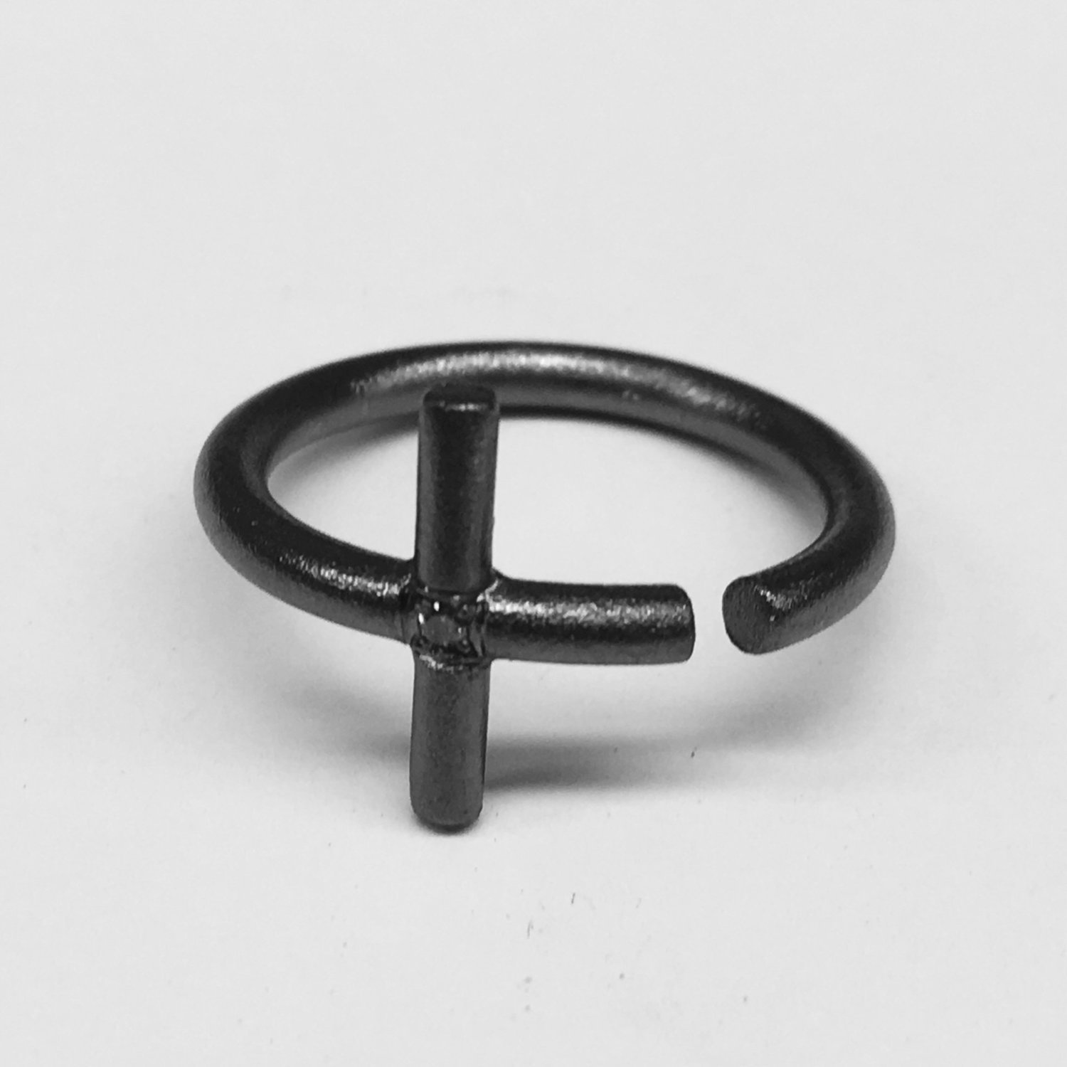 SORTIJA DE PLATA Y DIAMANTE AN.CRUZ.02