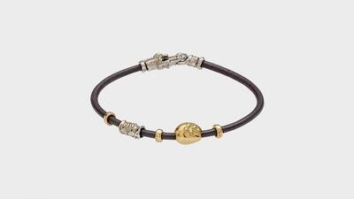 PULSERA MISANI EN ORO AMARILLO Y PLATA. B351