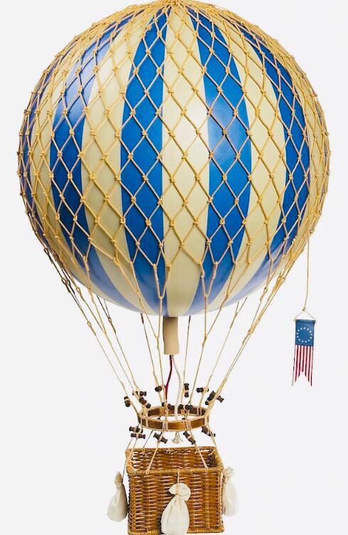 Hot Air Balloon Large Blue 