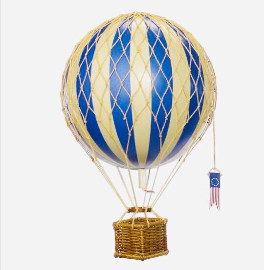 Hot Air Balloon Medium Blue 