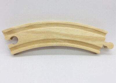Wooden Train Track Long Curve