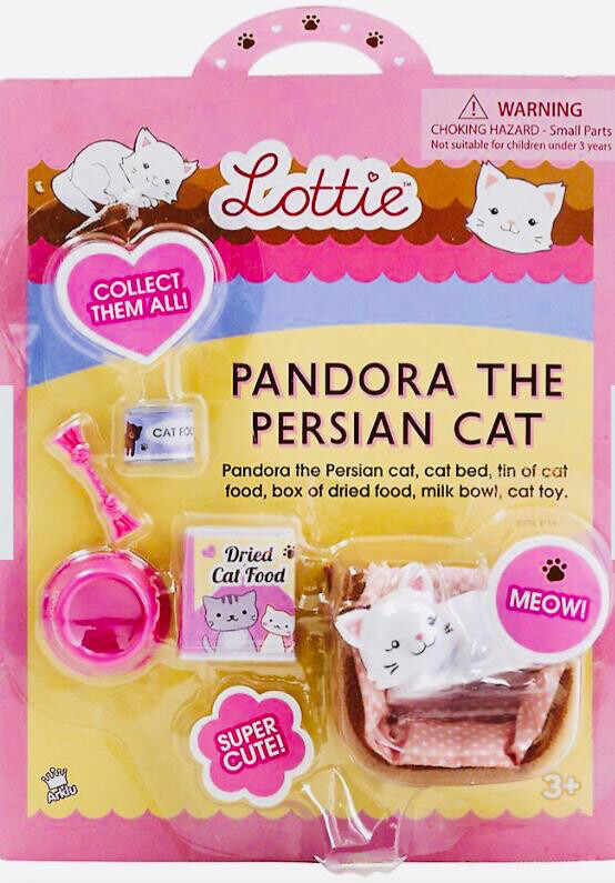 Lottie Doll’s Pandora The Persian Cat With Accessories.