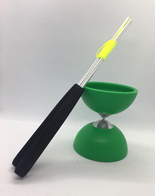 Rubber Diabolo With Aluminium Sticks 12 X 10.5cm (215g.) 